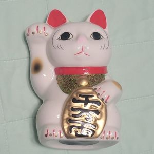 Lucky Cat Piggy Bank Maneki Neko Japanese
